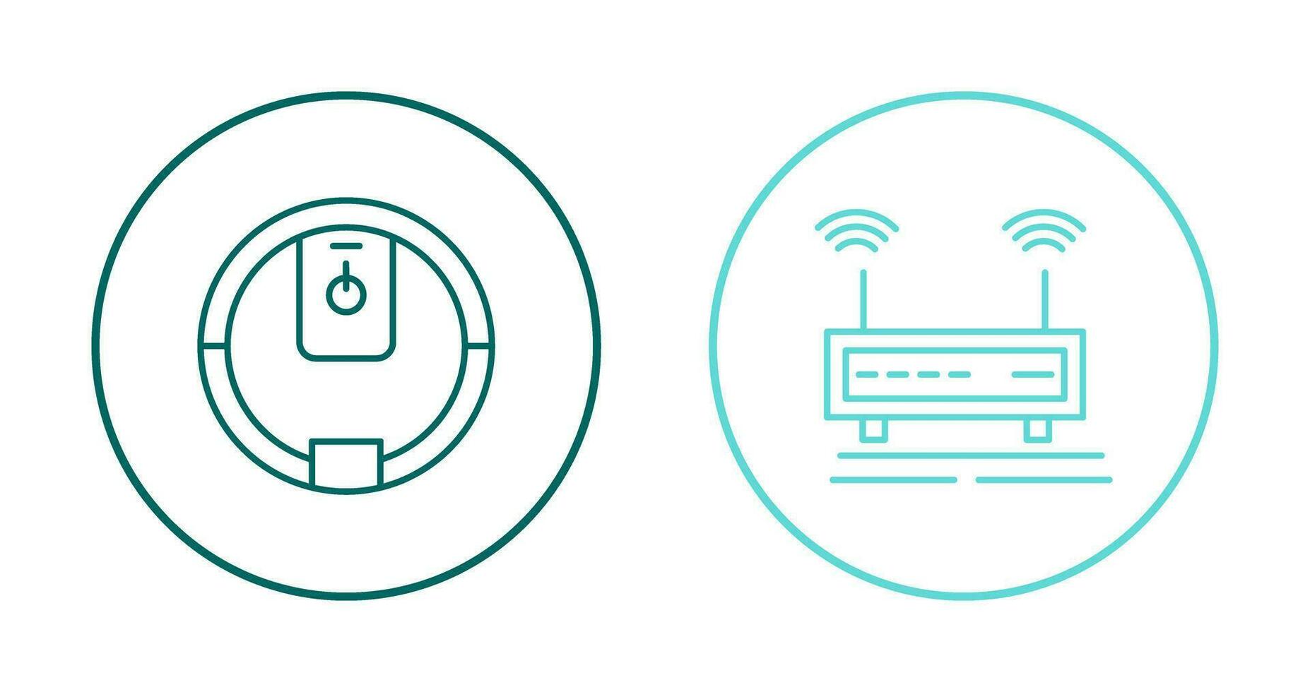 Power Button and Wifi Signals Icon vector