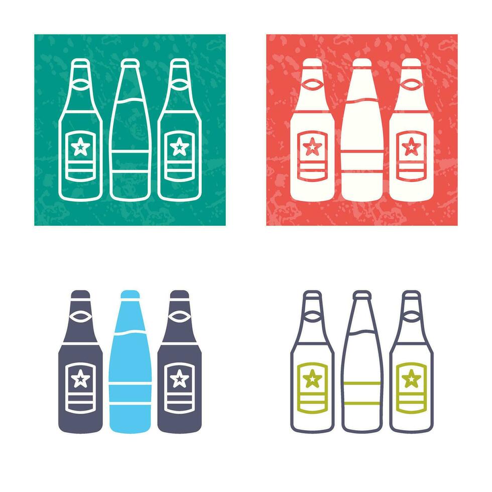 Beer Bottles Vector Icon