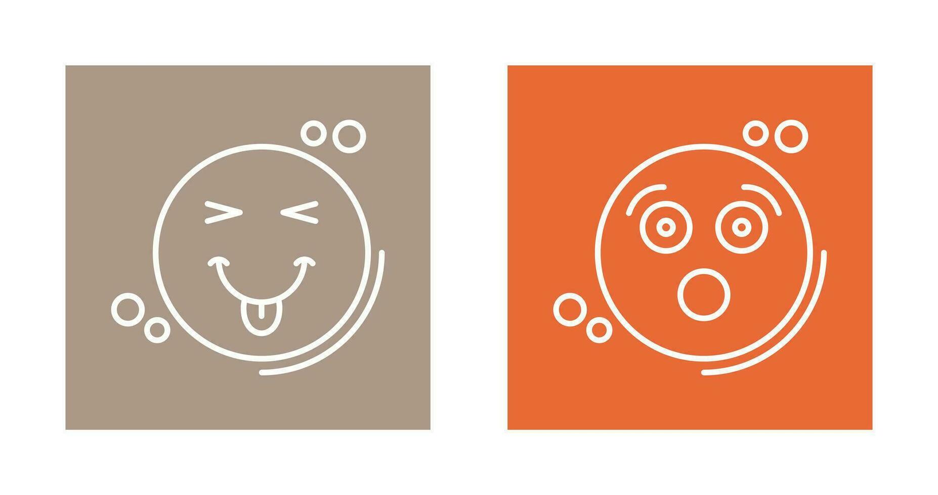 Naughty and Surprised Icon vector