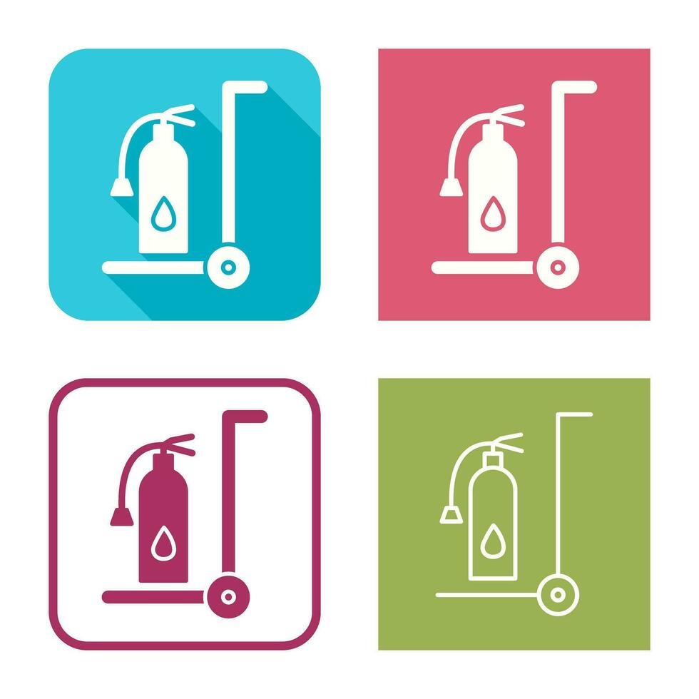 Unique Moveable Extinguisher Vector Icon