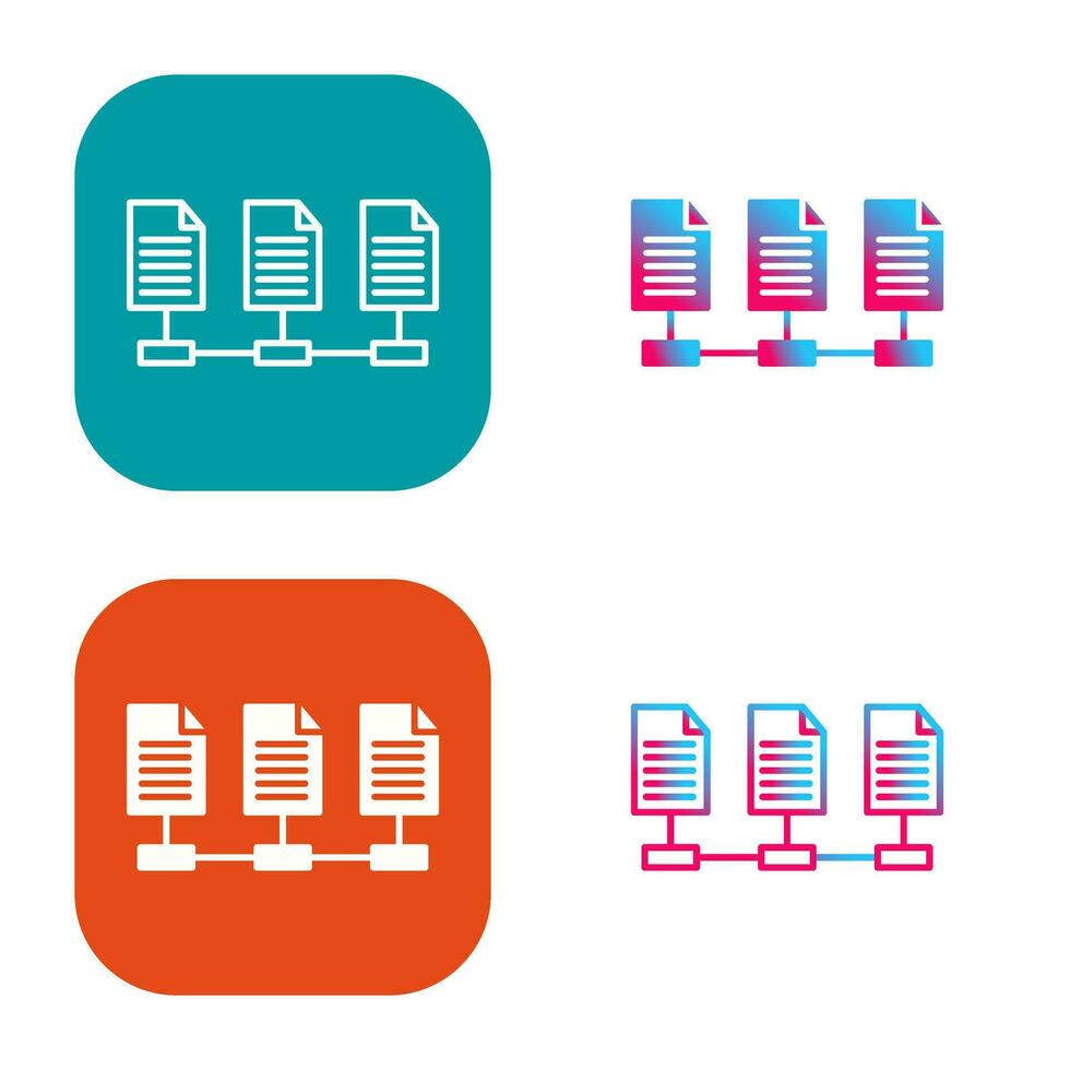 Network Files Vector Icon