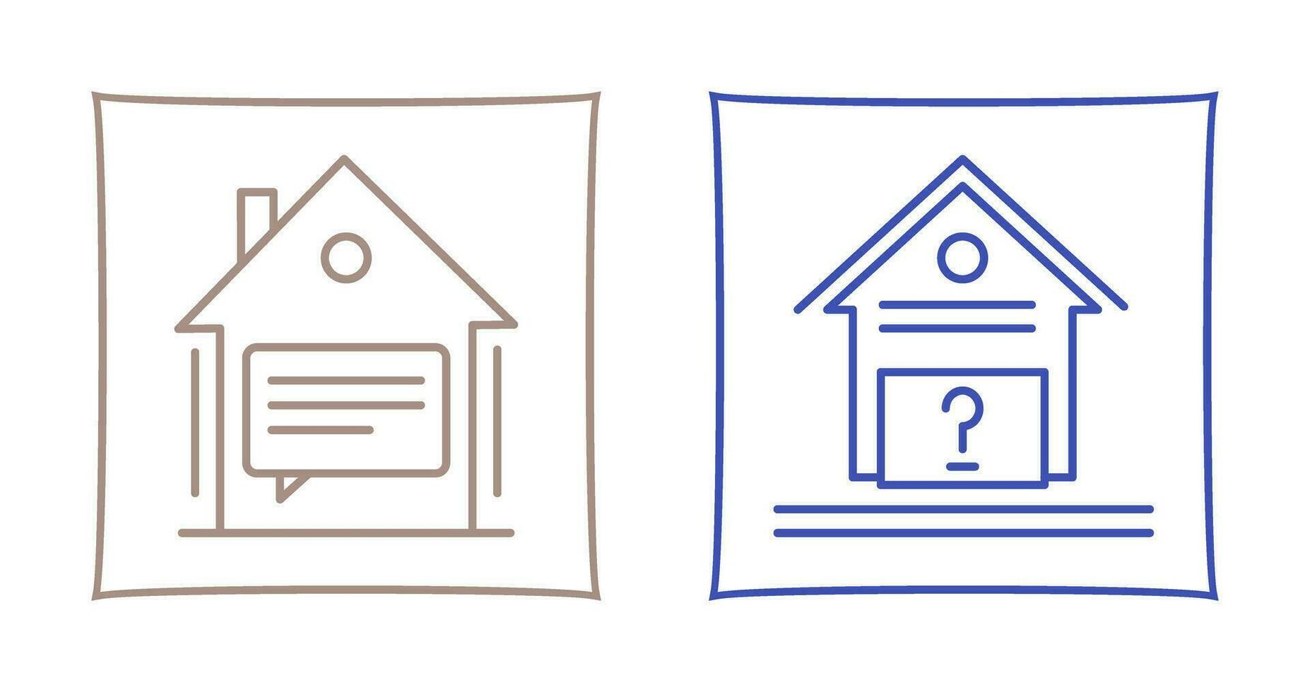 Message and Unknown Icon vector