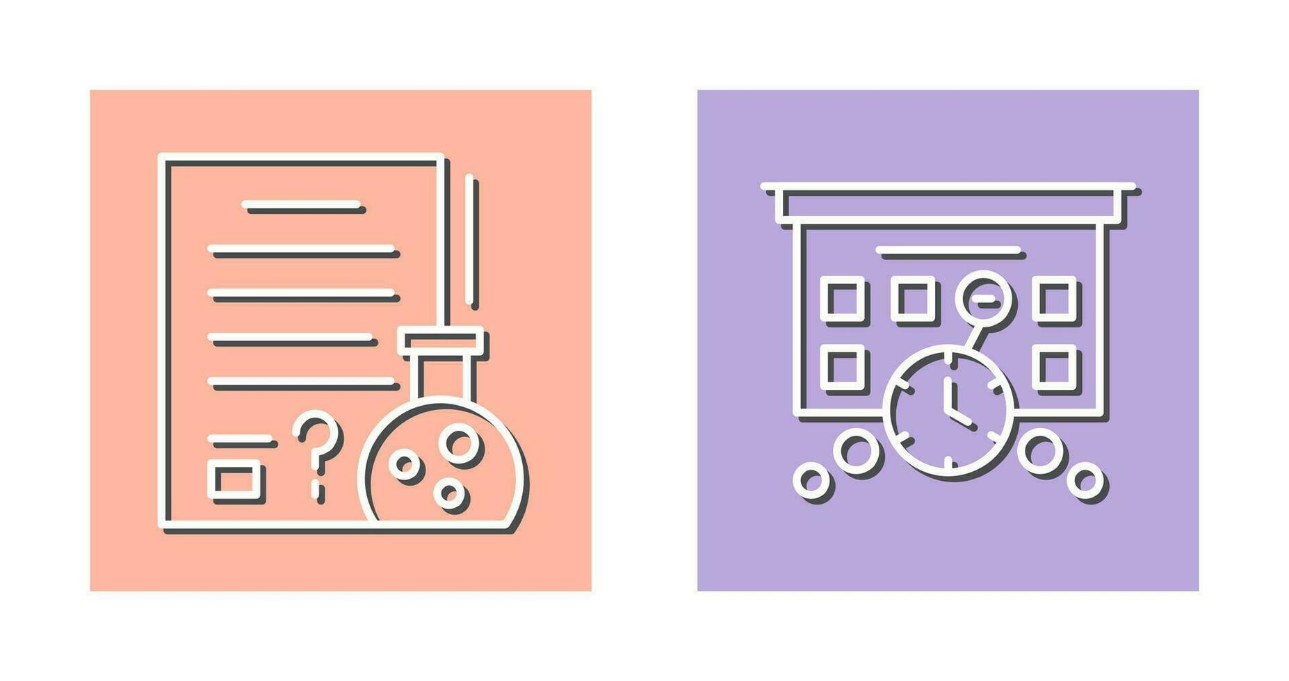 Hypothsis and Deadline Icon vector