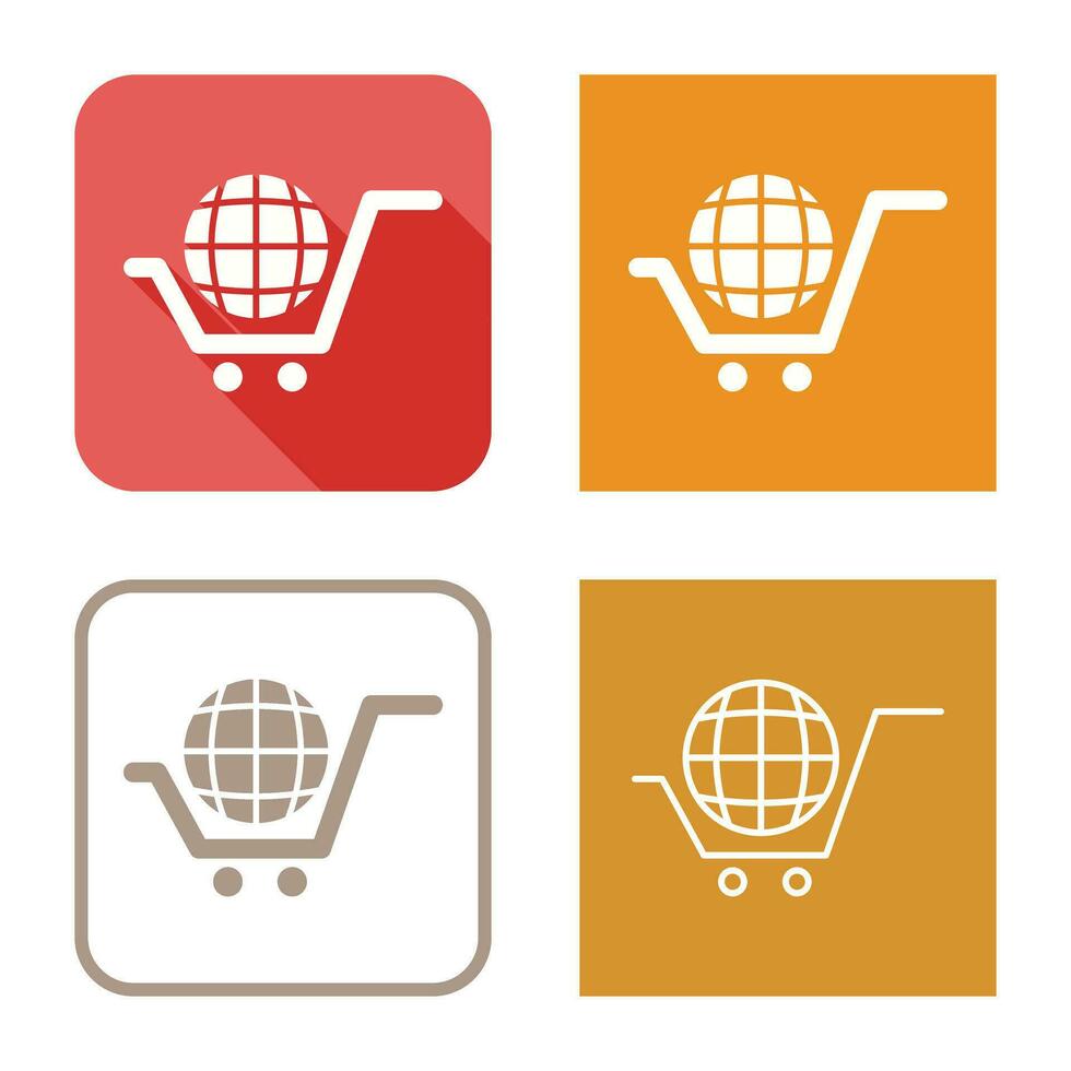 Global Shopping Vector Icon