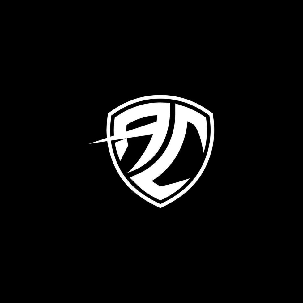 AC Initial Letter in Modern concept Monogram Shield Logo vector