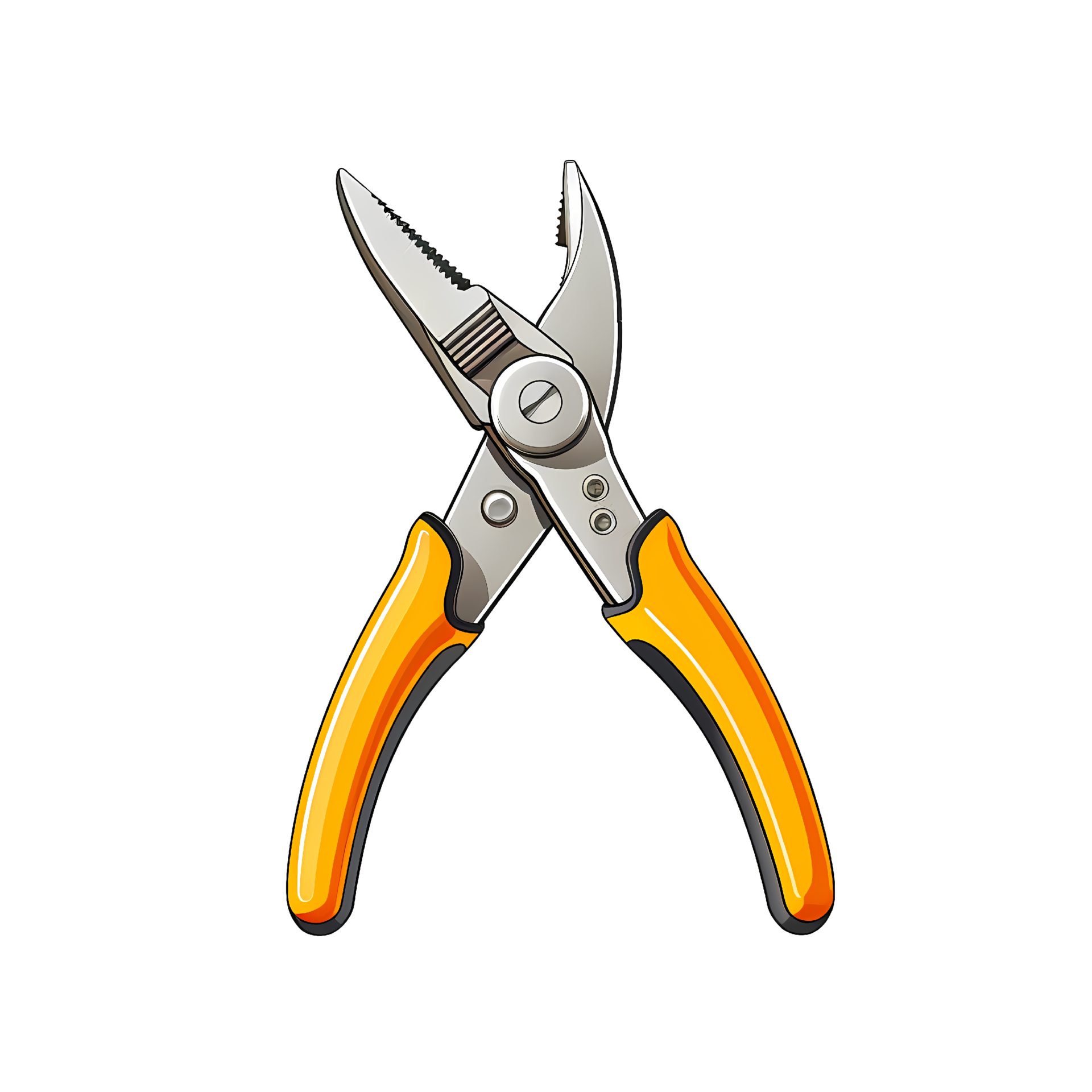 Ai generated pair of pliers on a transparent background 33205796 PNG