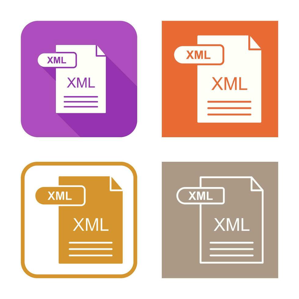 XML Vector Icon