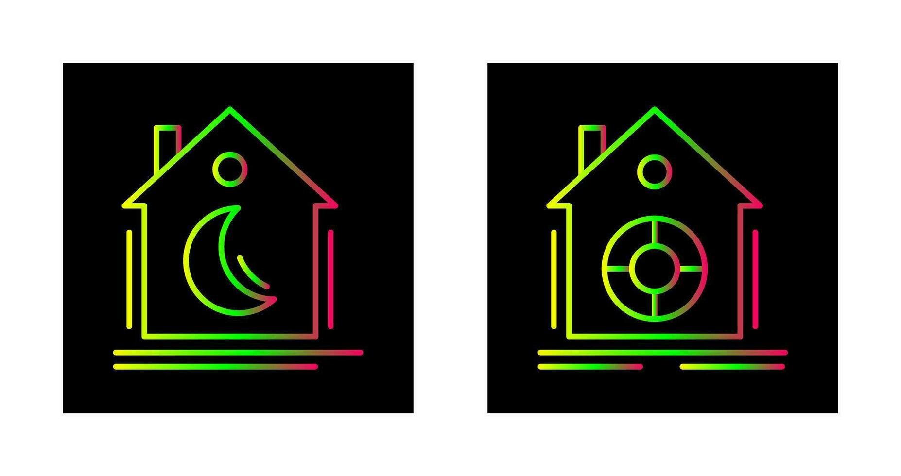 Night Mode and Safe Icon vector