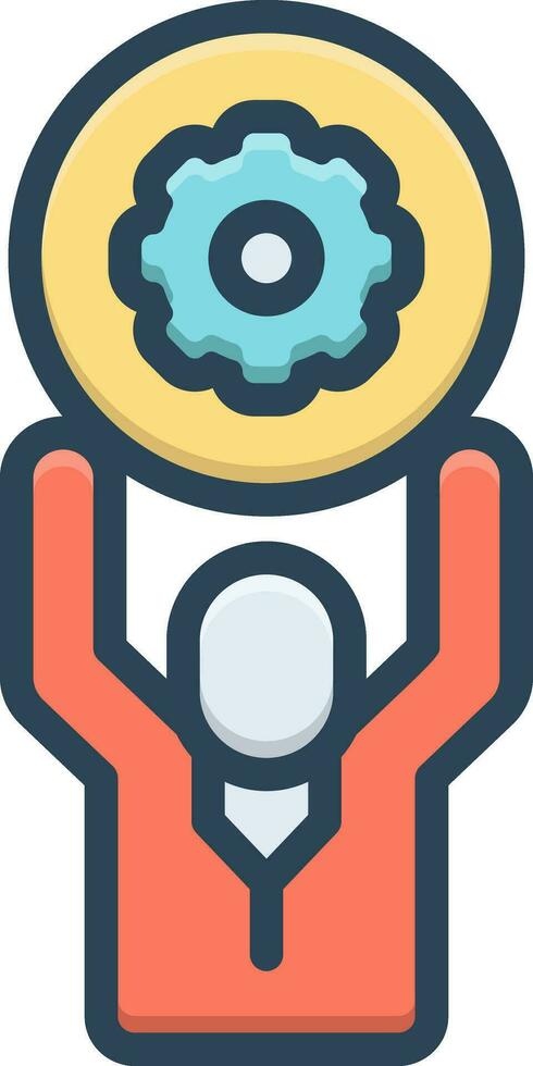 color icon for effort vector