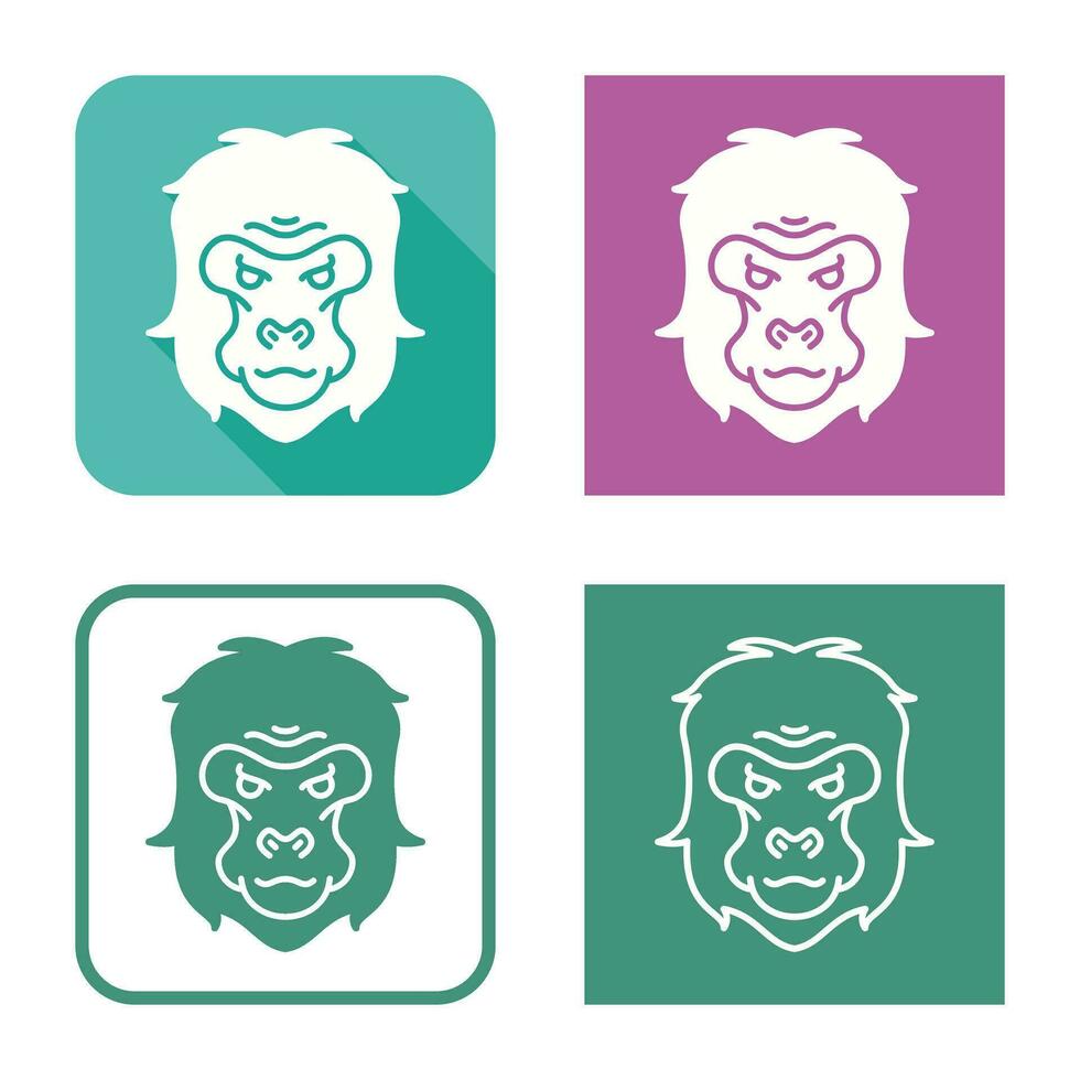 Gorilla Vector Icon