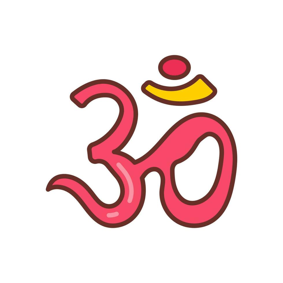 Om Icon in vector. illustration vector