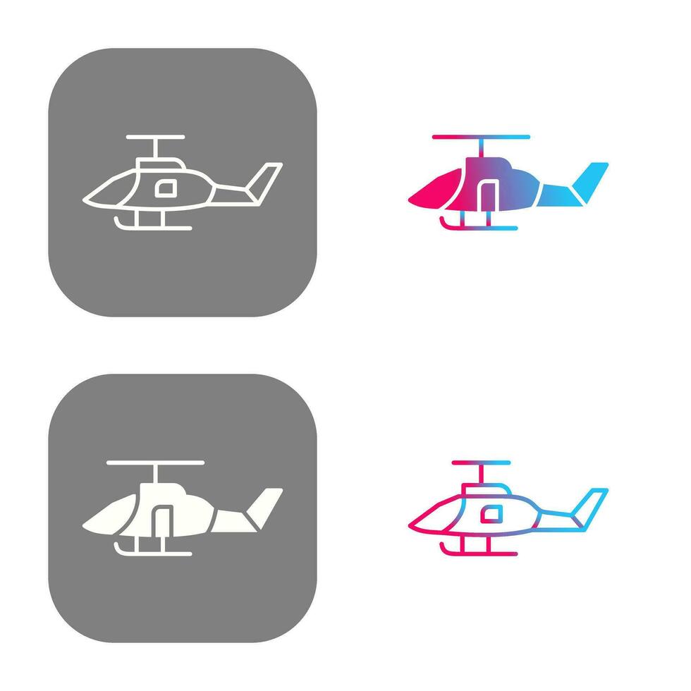 icono de vector de helicóptero militar