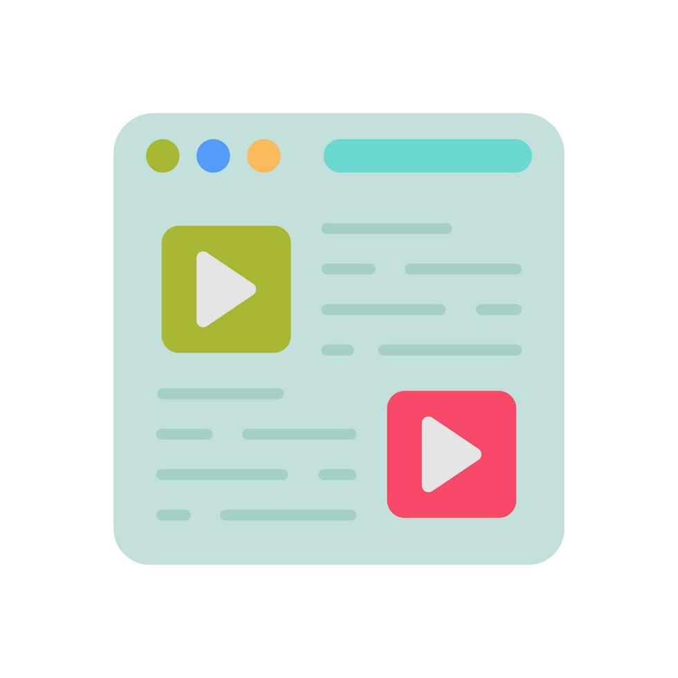 Video Blogs icon in vector. Illustration vector