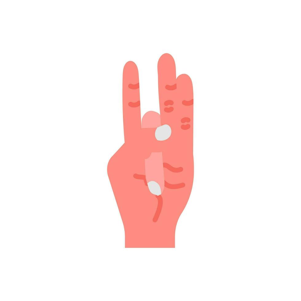 Shunya Mudra Icon in vector. illustration vector