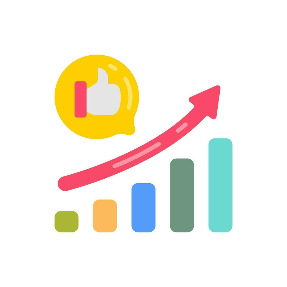 Social Growth icon in vector. Illustration vector