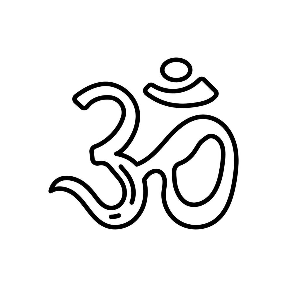 Om Icon in vector. illustration vector