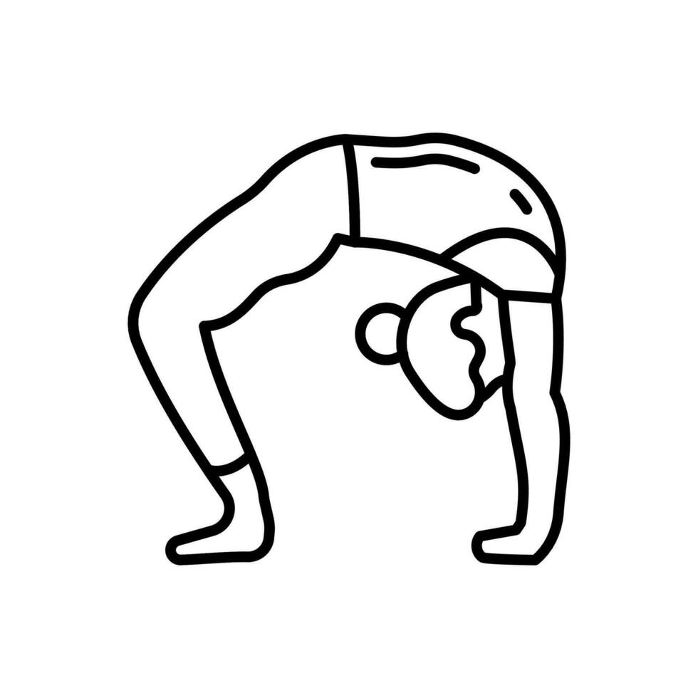 Back Bend Icon in vector. illustration vector