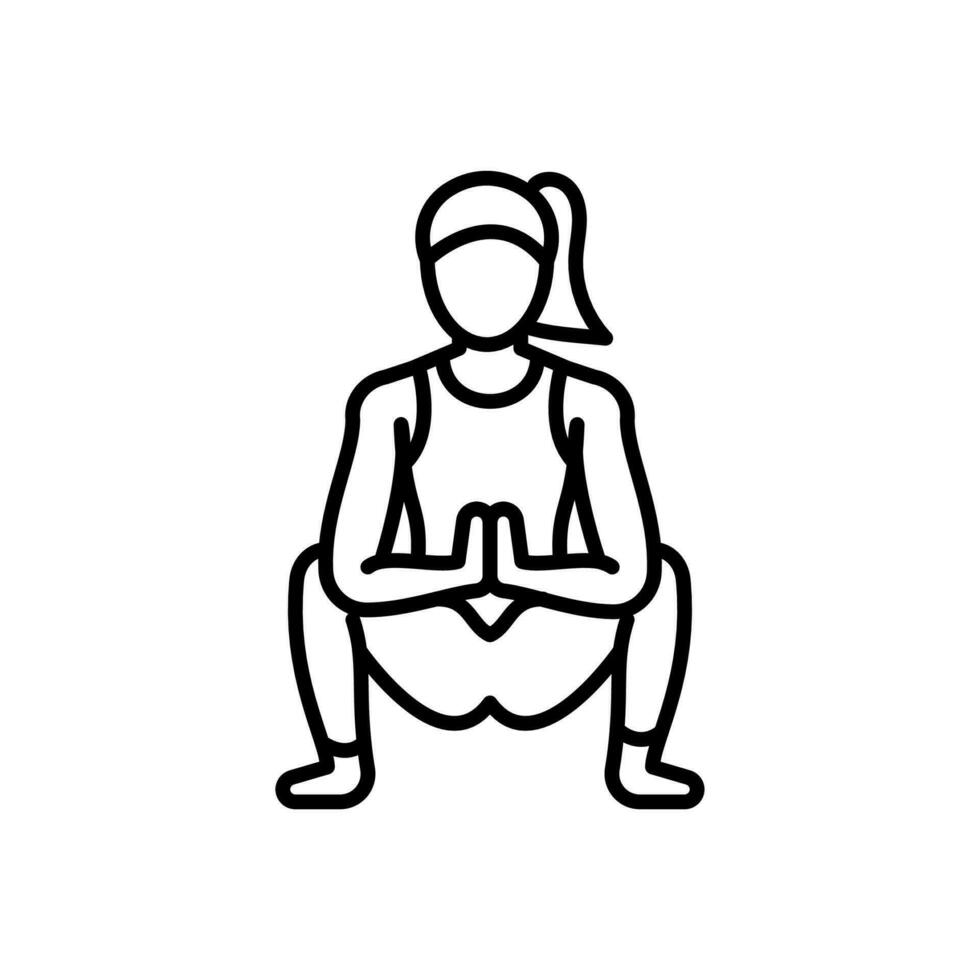 Garland Pose Icon in vector. illustration vector