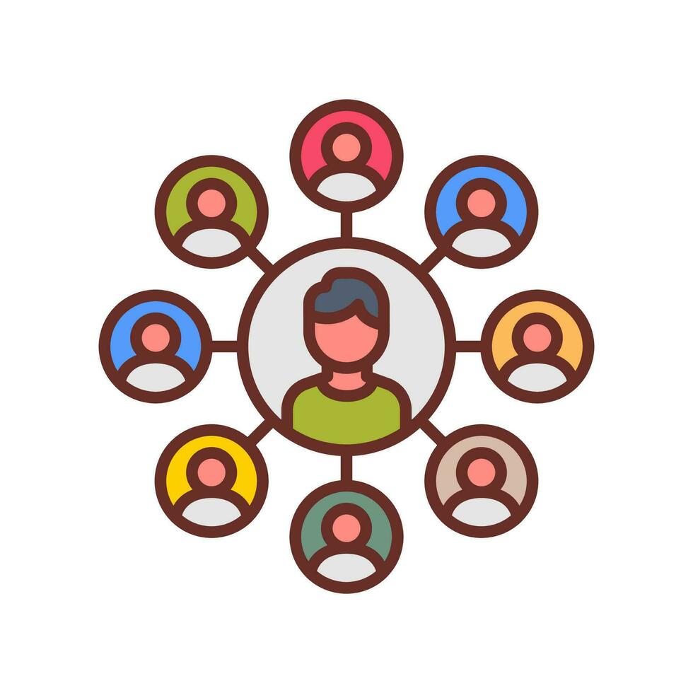 Social Reach icon in vector. Illustration vector