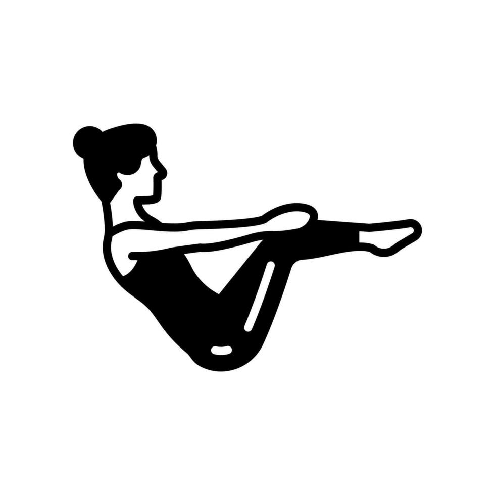 Boat Pose Icon in vector. illustration vector