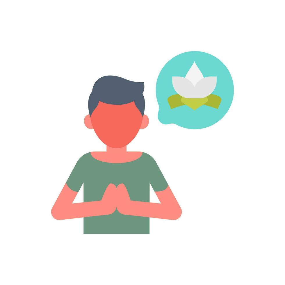 Mindfulness Icon in vector. illustration vector