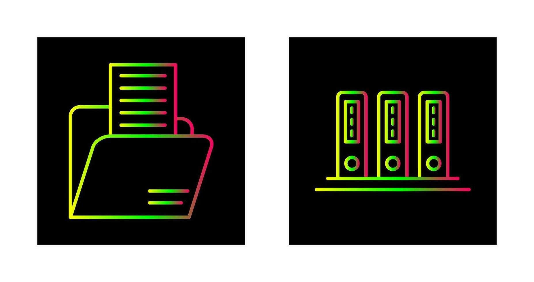 Folder and Office Files Icon vector