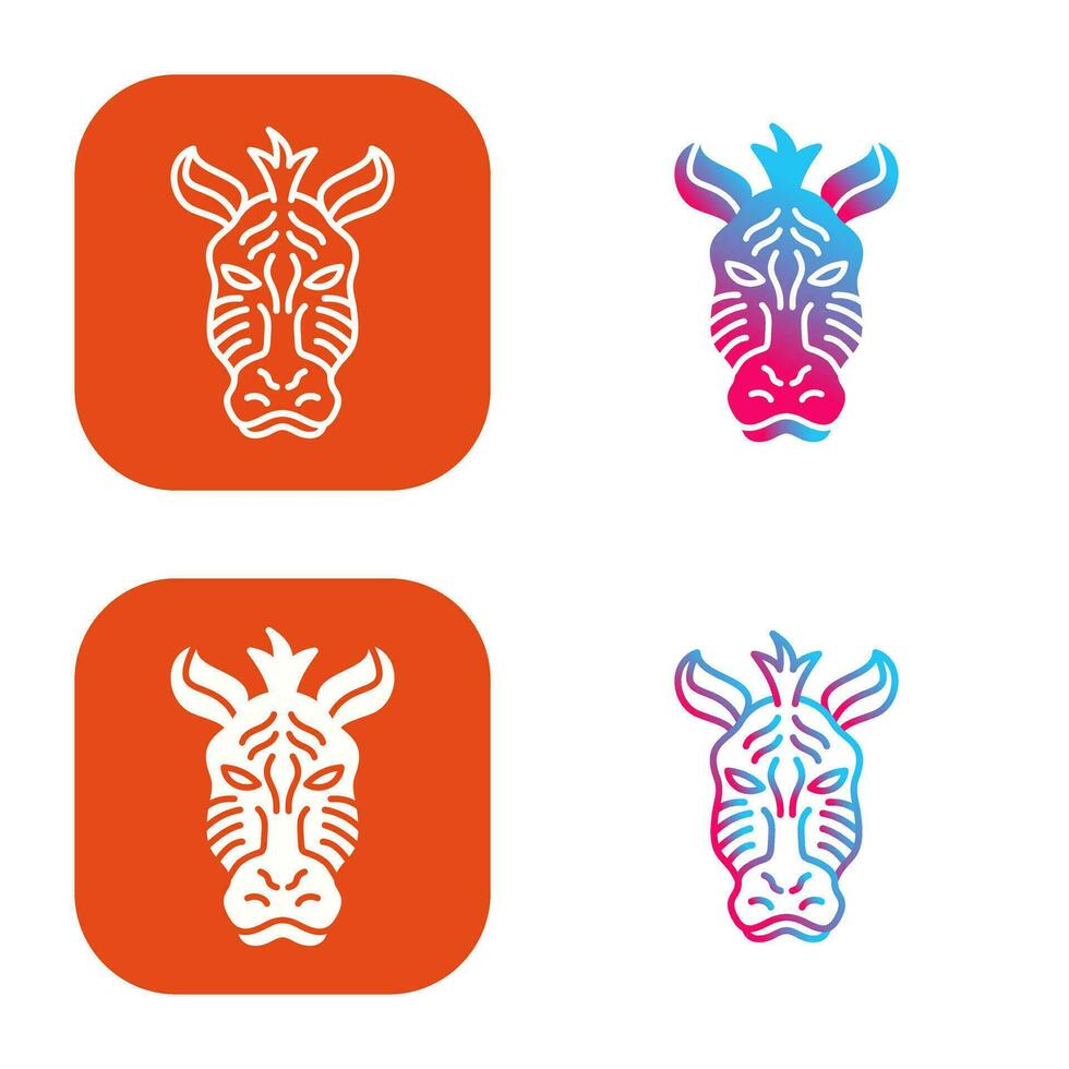 Zebra Vector Icon