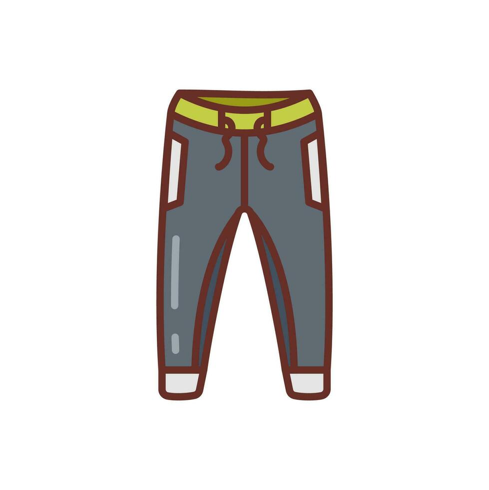 yoga pantalón icono en vector. ilustración vector