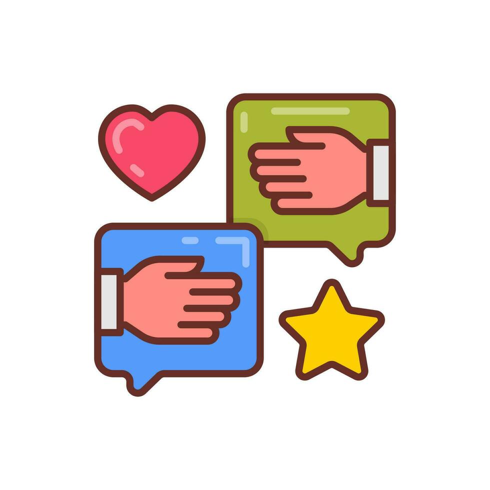 Social Engagement icon in vector. Illustration vector
