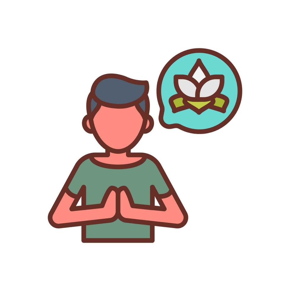 Mindfulness Icon in vector. illustration vector