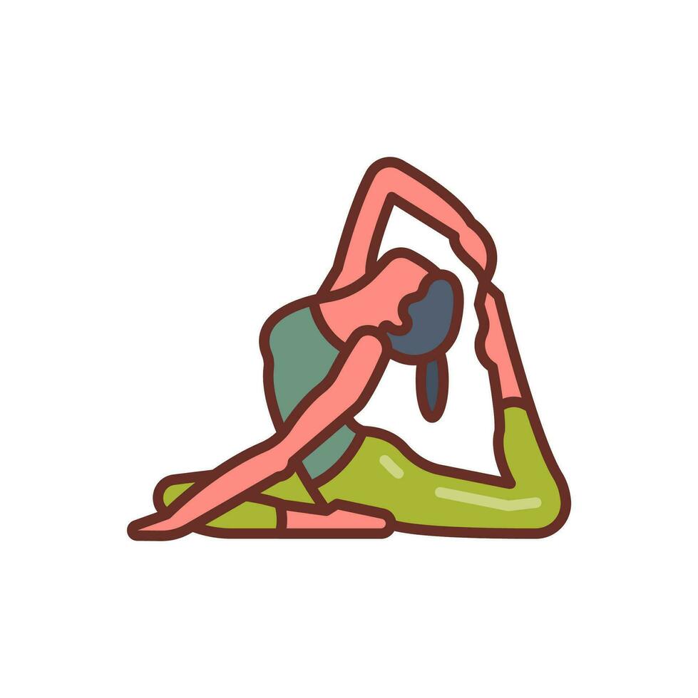 Stretching Icon in vector. illustration vector