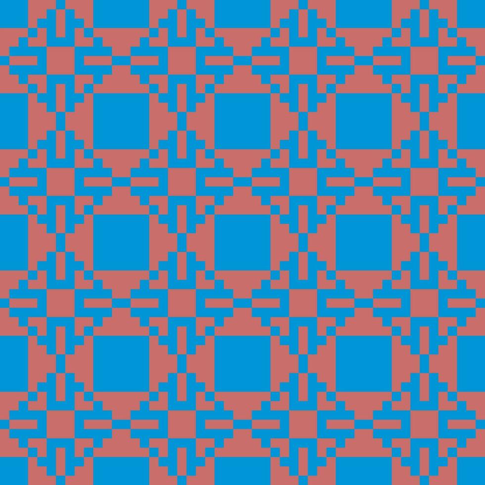 a blue and red checkered pattern vector