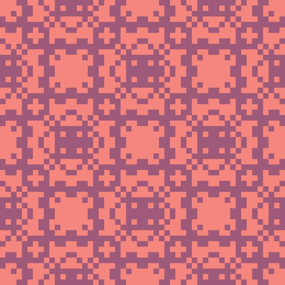 pixel seamless pattern soft red vector