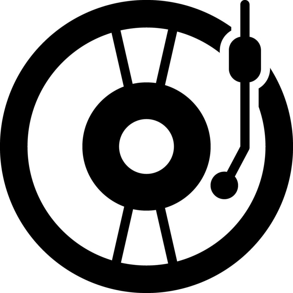 solid icon for discs vector