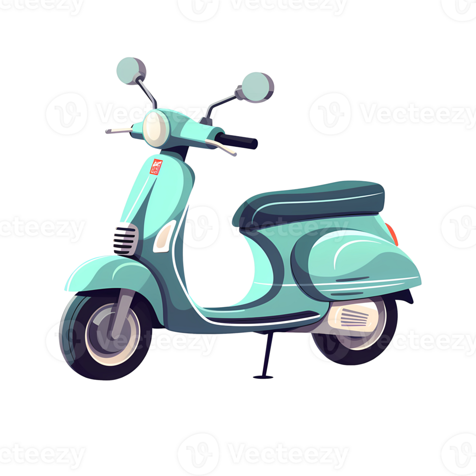 Ai generated scooter on transparent background png