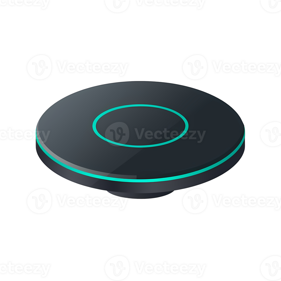 Ai generated wireless charger flat design png