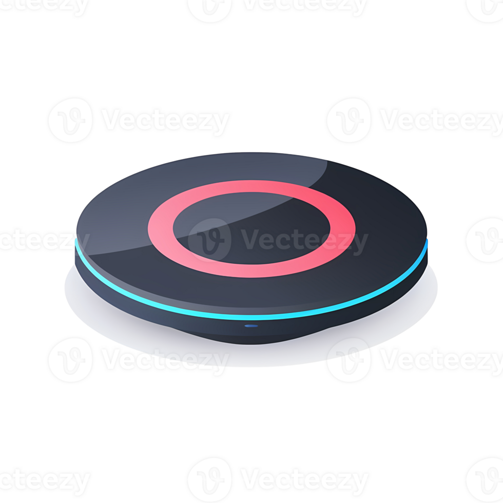 Ai generated wireless charger flat design png