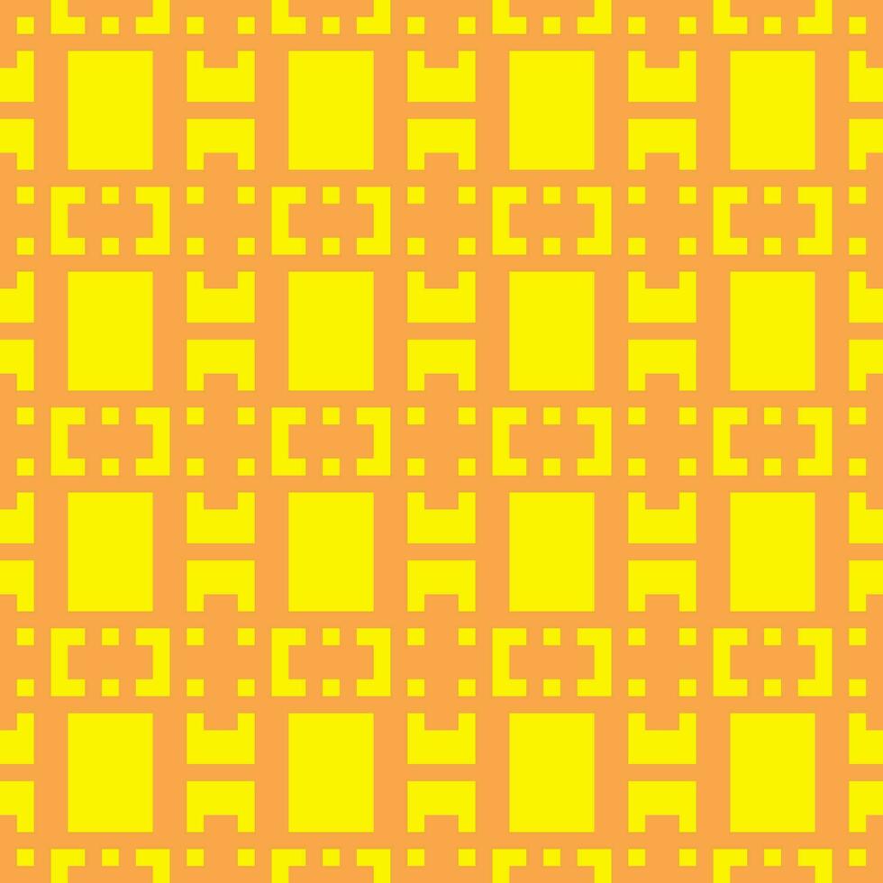 a yellow and orange pattern with squares vector