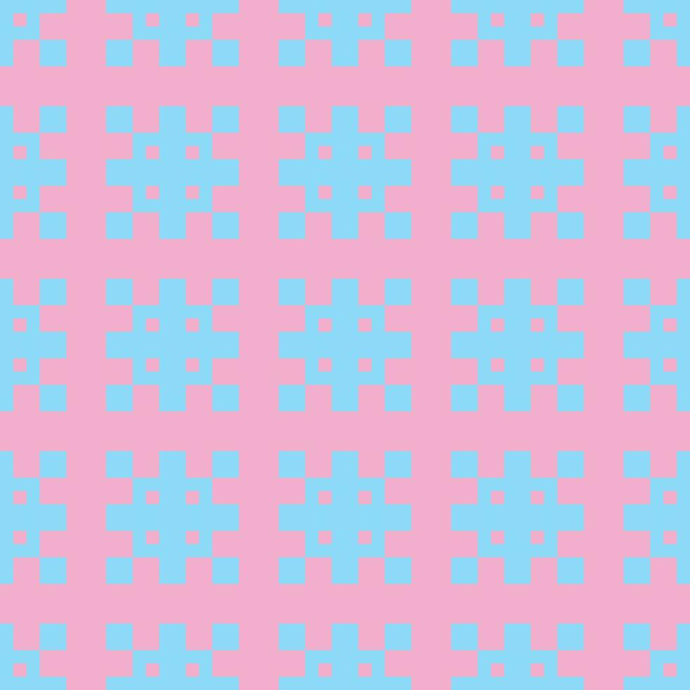 a pink and blue checkered background vector