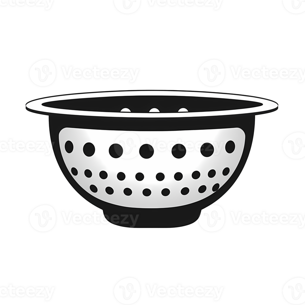 Ai generated colander with polka dots on it png