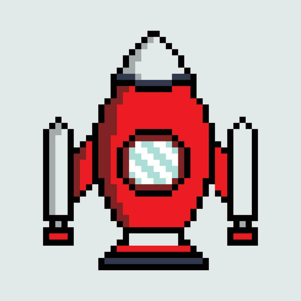 pixel art space rocket vector illustration