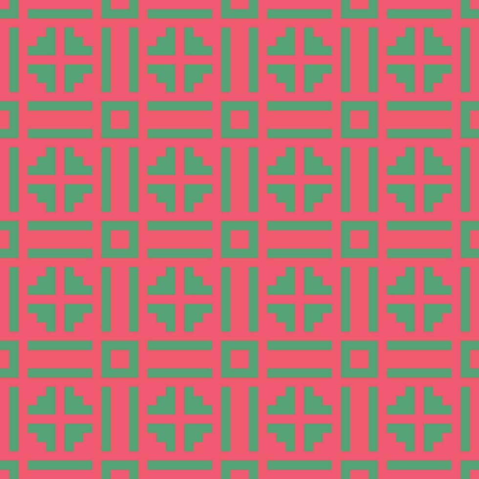 a red and green geometric pattern vector