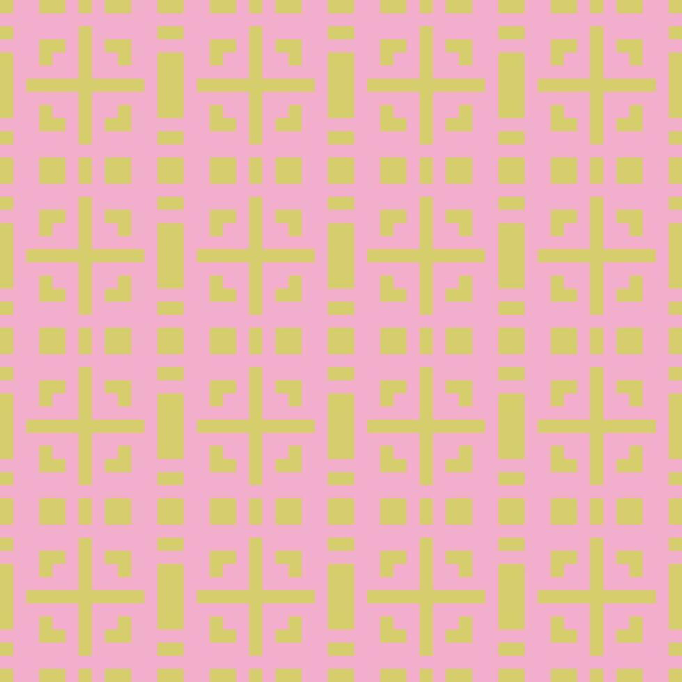 a pink and gold checkered pattern vector