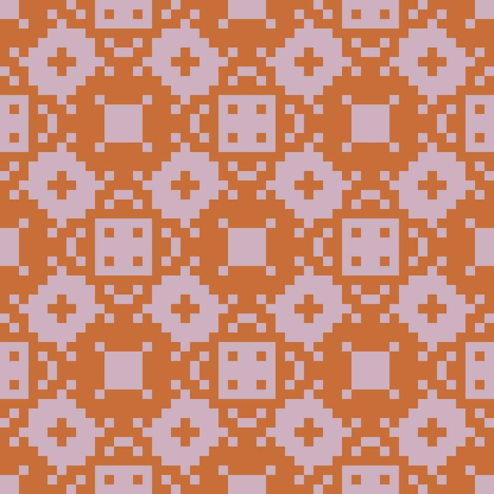 an orange and purple pattern with squares vector