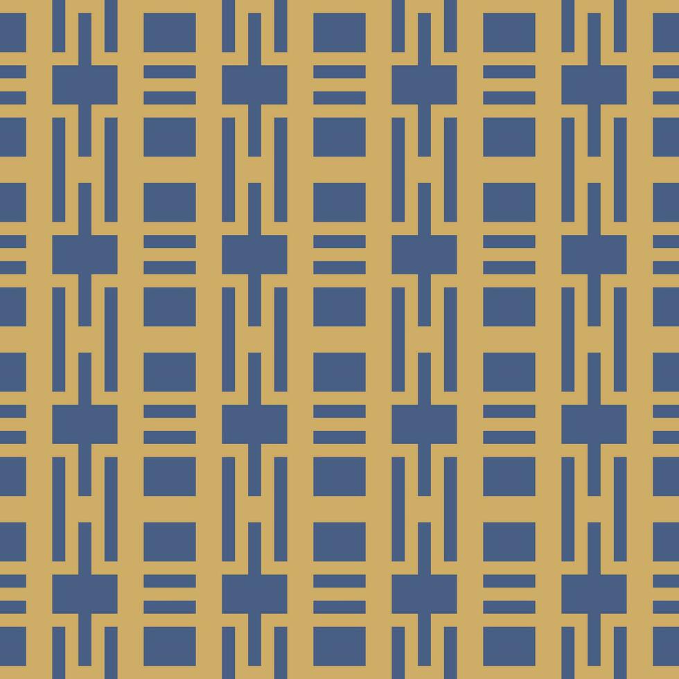 a blue and gold checkered pattern vector