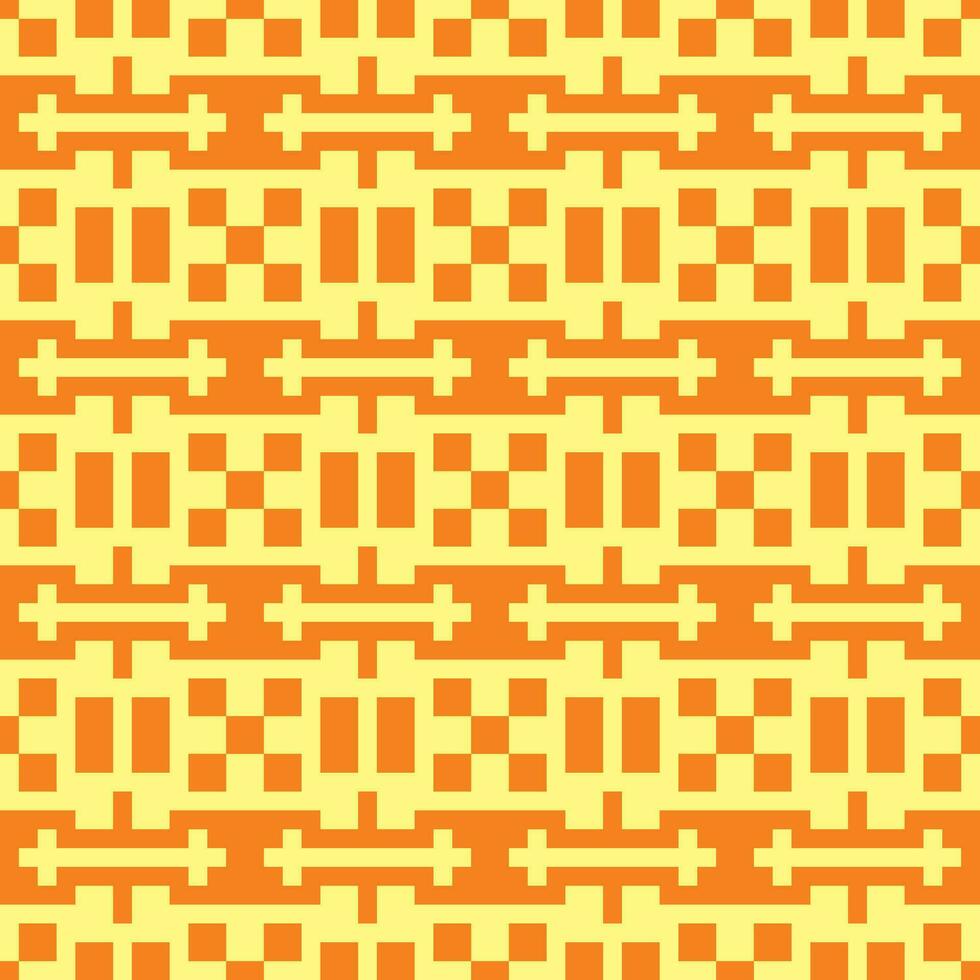 an orange and yellow geometric pattern vector