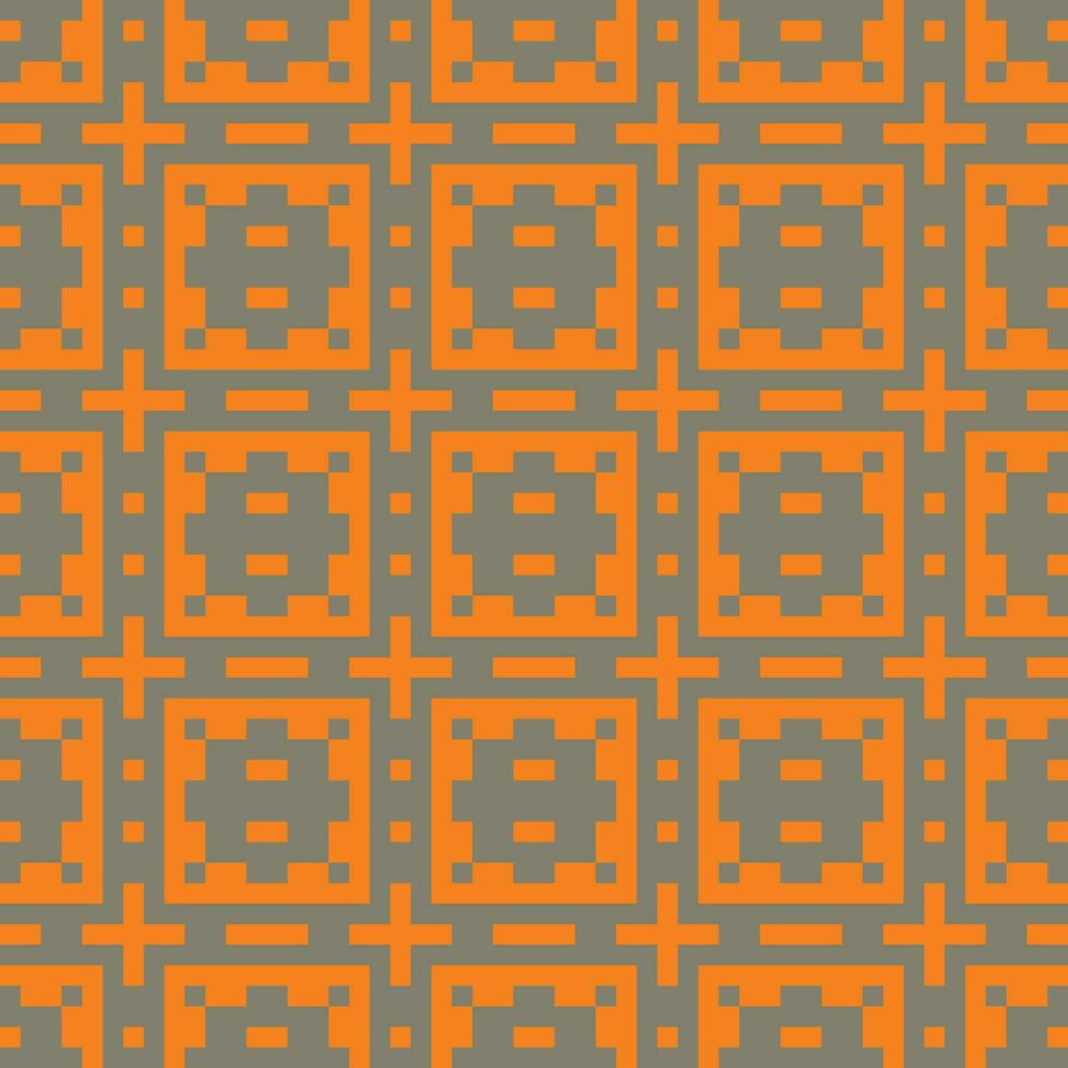 an orange and gray square pattern vector