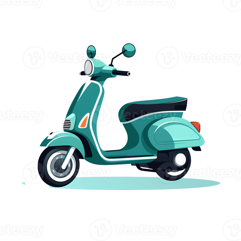 Ai generated scooter on transparent background png