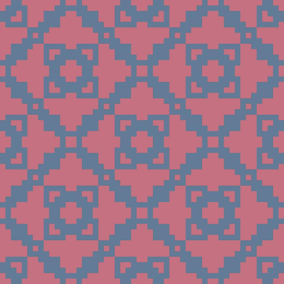 a red and blue geometric pattern vector