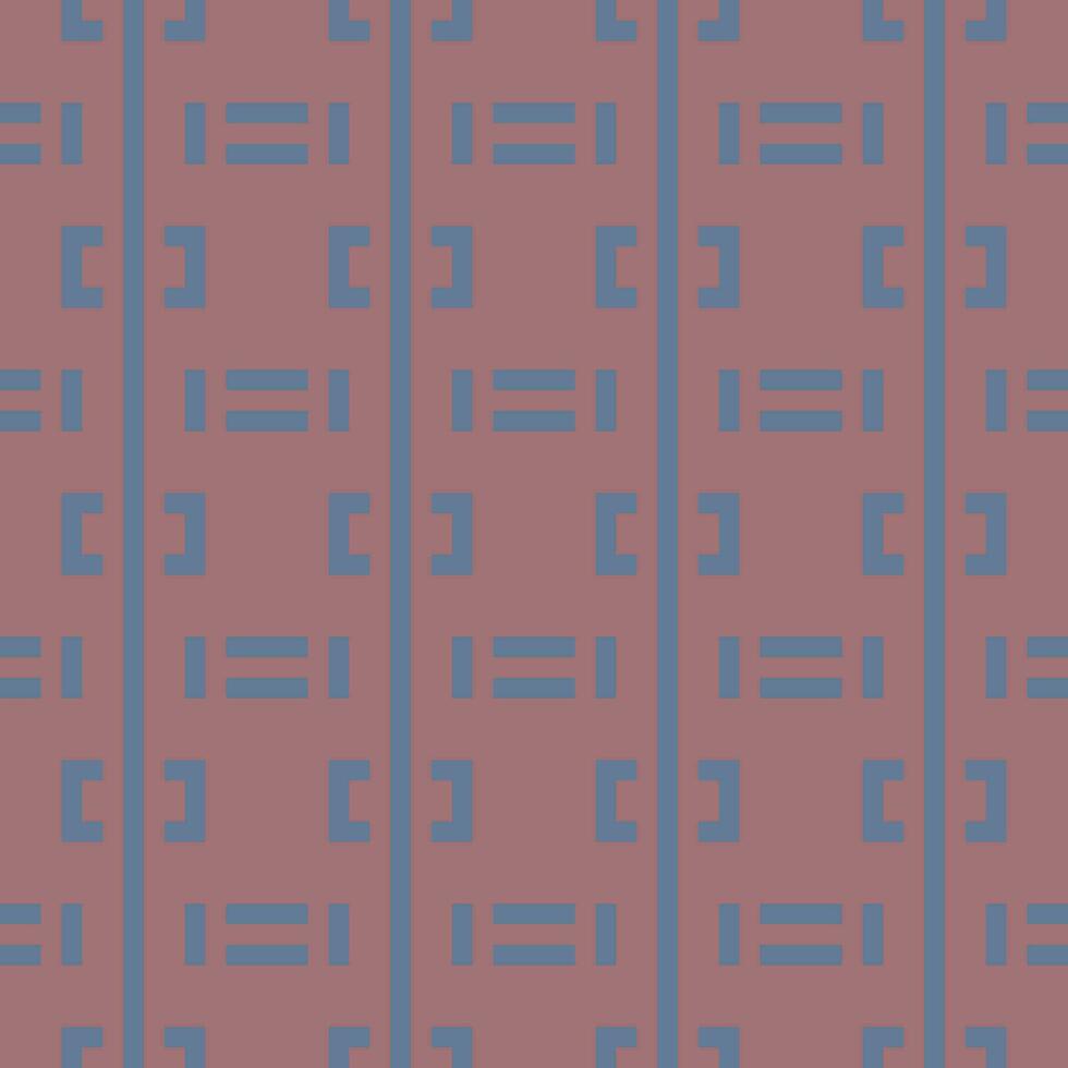 a pattern with blue and red squares on a red background vector